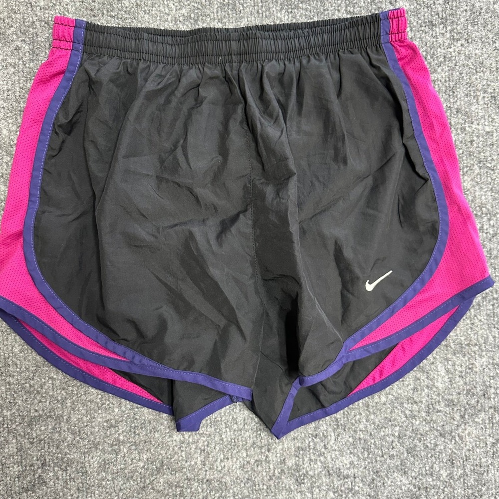 Nike Shorts Womens Size S Black Pink Dri-Fit Athletic Running Breathable Gym